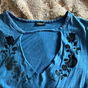 Torrid deep v-neck tee